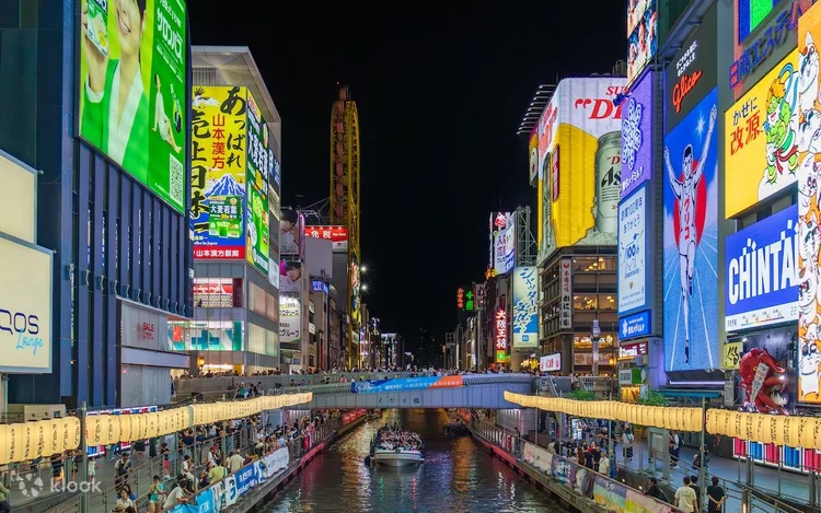 Dotonbori Canal Neon Lights Osaka